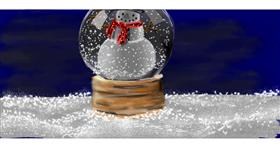 Drawing of Snow globe by Güber Gru
