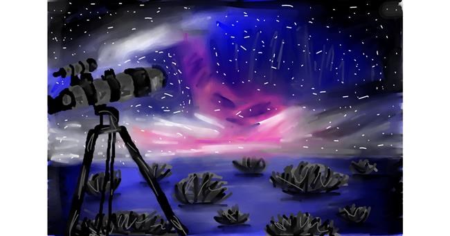 Drawing of Telescope by Mia