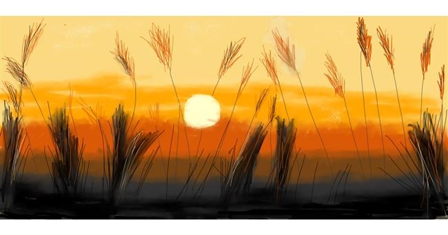 Sonnenuntergang-Zeichnung von robee