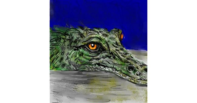 Alligator-Zeichnung von KayXXXlee