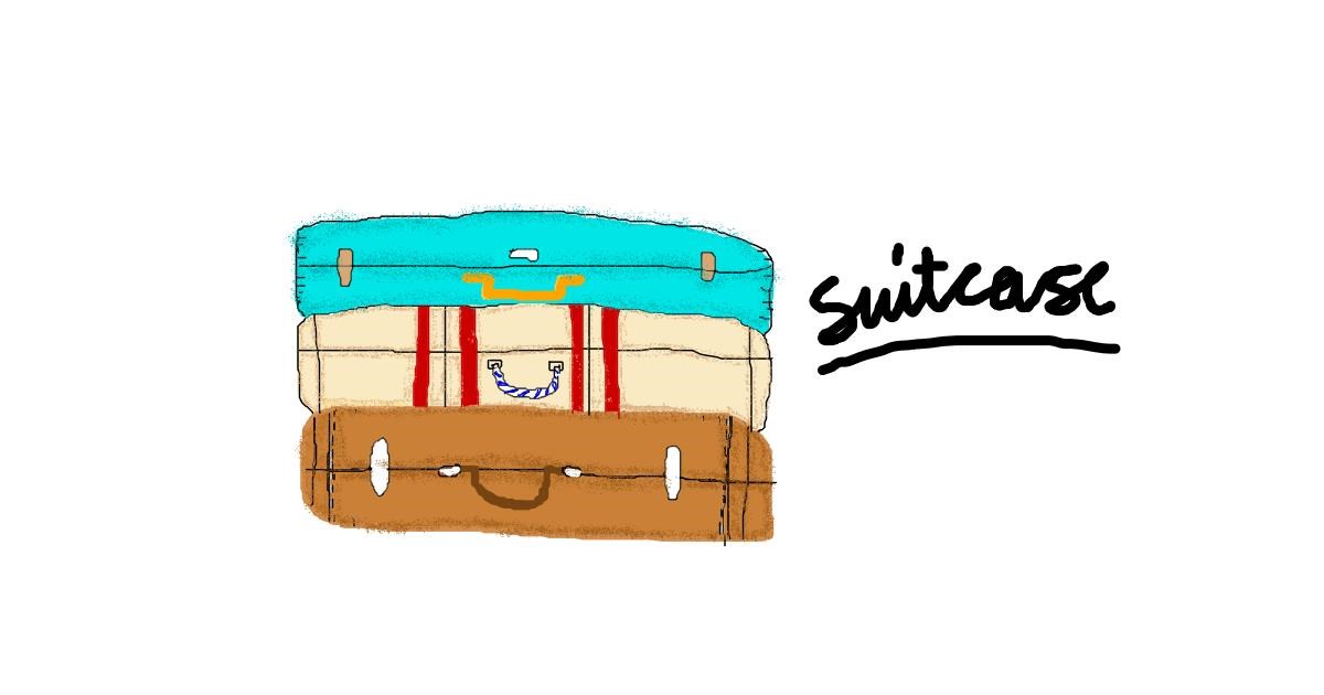 Drawing of Suitcase by jingle bells🎁🔔