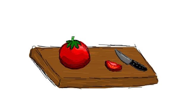 Tomate-Zeichnung von Bigoldmanwithglasses