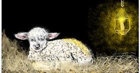Schaf-Zeichnung von Eclat de Lune