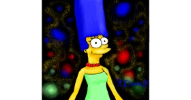 Drawing of Marge Simpson by 𐙚 𝕕𝕚𝕒𝕟𝕠𝕦 𐙚