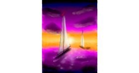 Drawing of Sailboat by 🌌Mom💕E🌌