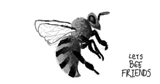 Drawing of Bee by Panther Liz