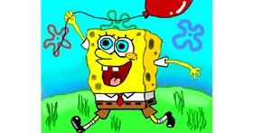 Drawing of Spongebob by Zi