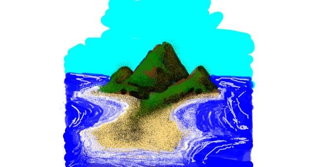 Drawing of Island by Dettale