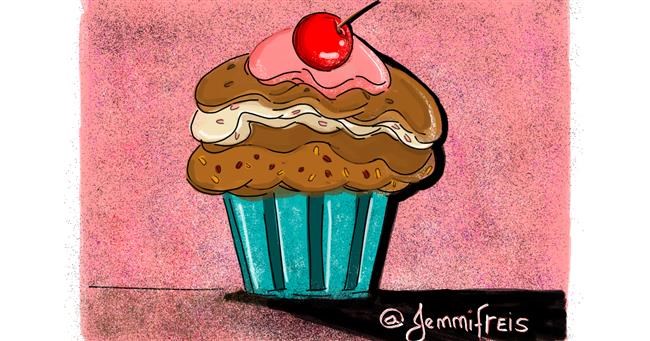 Drawing of Muffin by Jennifreis