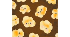 Drawing of Popcorn by Sofie
