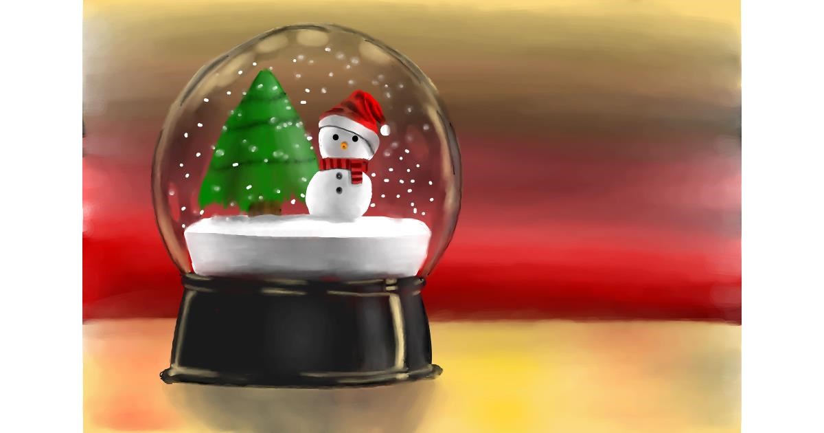 Watch Wizard draw Snow globe