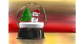 Drawing of Snow globe by Wizard