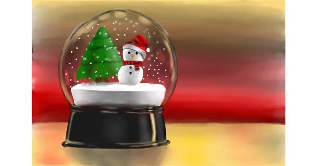Drawing of Snow globe by Wizard