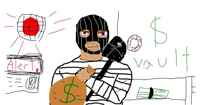 Drawing of Burglar by Terminator