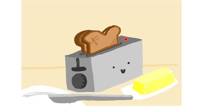 Drawing of Toaster by Redd_Pandaii