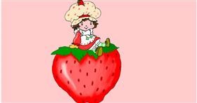 Drawing of Strawberry by InessA