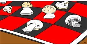 Drawing of Mushroom by Swimmer 