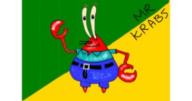 Drawing of Mr. Krabs (spongebob) by Lili