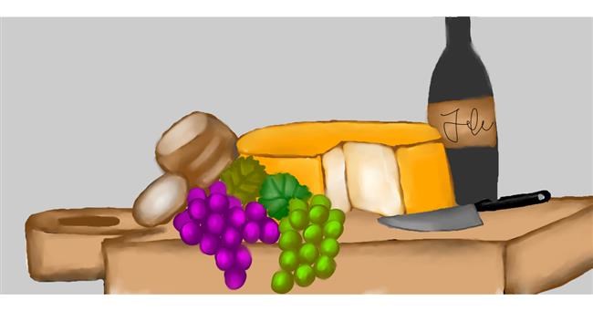 Drawing of Cheese by Sunzee