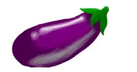 Drawing of Eggplant by Maia