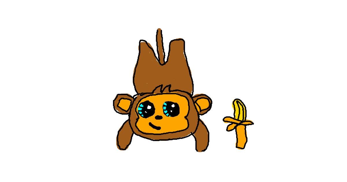 Drawing of Monkey by Charlotte