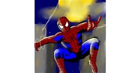 Drawing of Spiderman by Put3