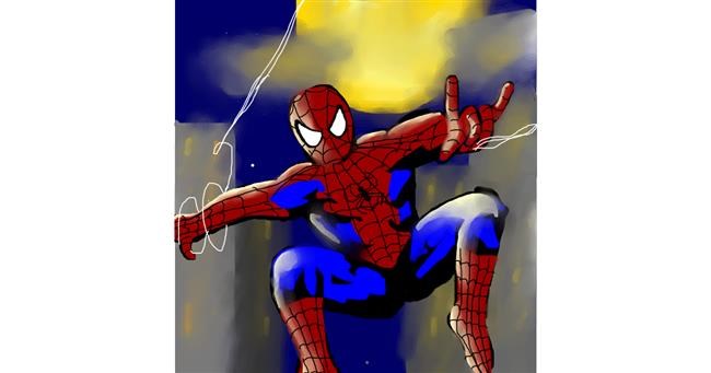 Drawing of Spiderman by Put3