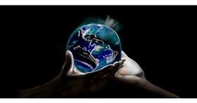 Drawing of Earth by Çhåching