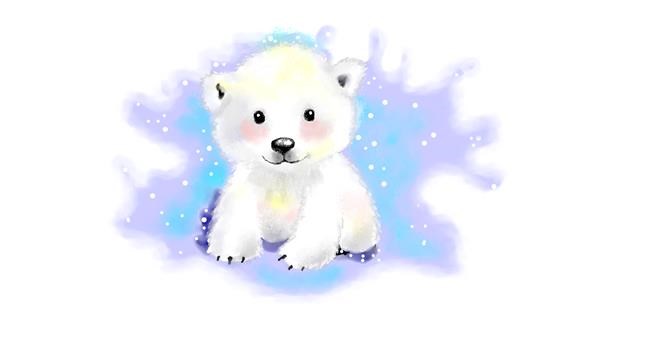 Drawing of Polar Bear by Debidolittle