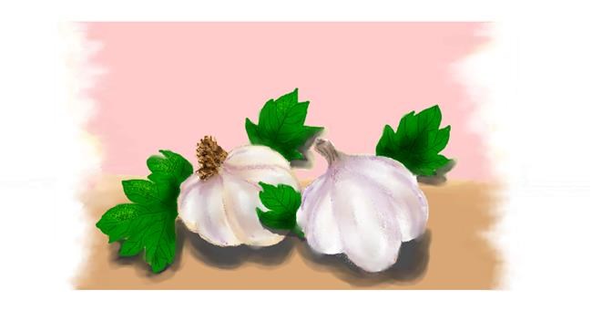 Drawing of Garlic by DebbyLee