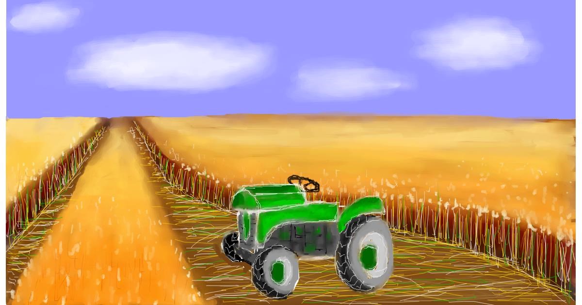 Drawing of Tractor by Eri