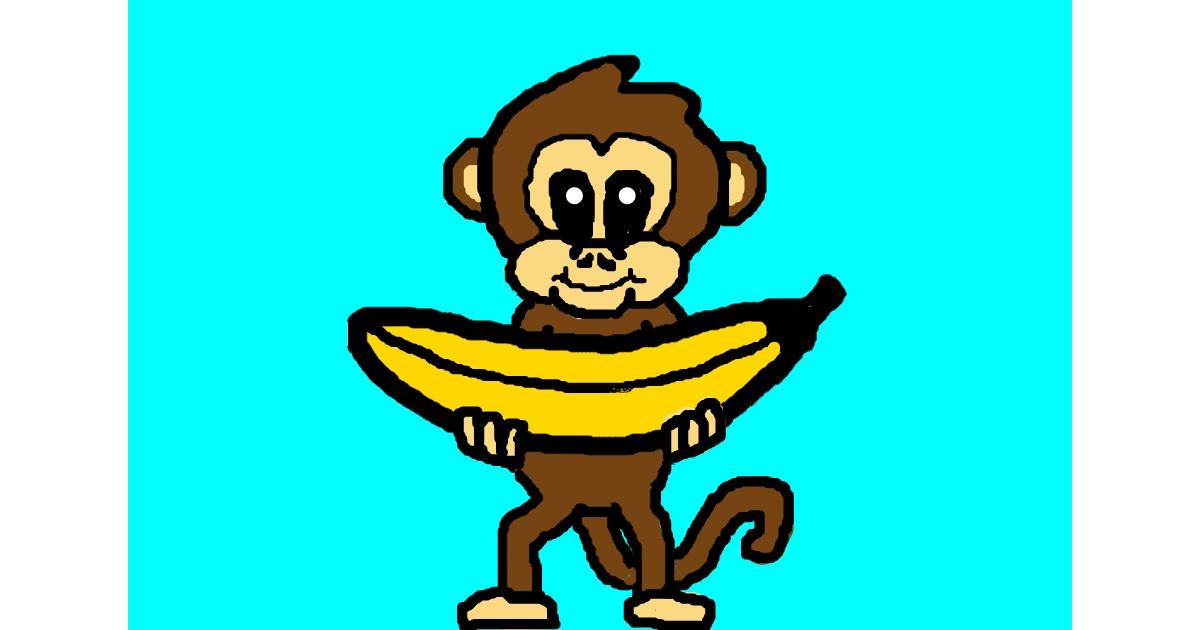 Drawing of Banana by Zane