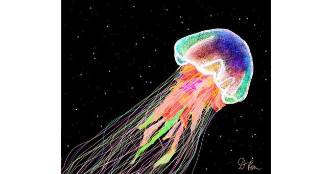 Drawing of Jellyfish by Darta