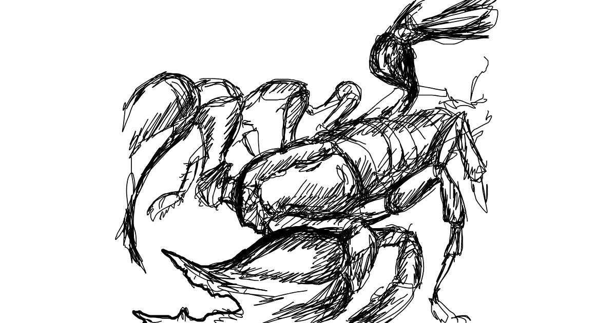 Drawing of Scorpion by Annyeo
