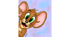 Drawing of Jerry (Tom & Jerry) by GreyhoundMama