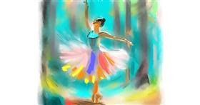 Ballerina-Zeichnung von Herbert