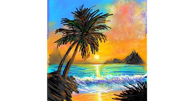 Drawing of Beach by KayXXXlee - Drawize Gallery!