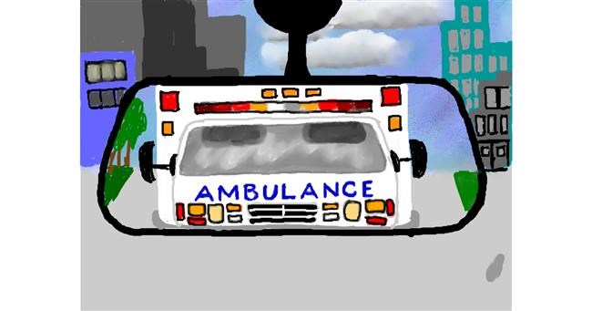 Drawing of Ambulance by SAM AKA MARGARET 🙄
