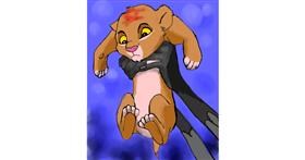Drawing of Simba (Lion King) by Яandi
