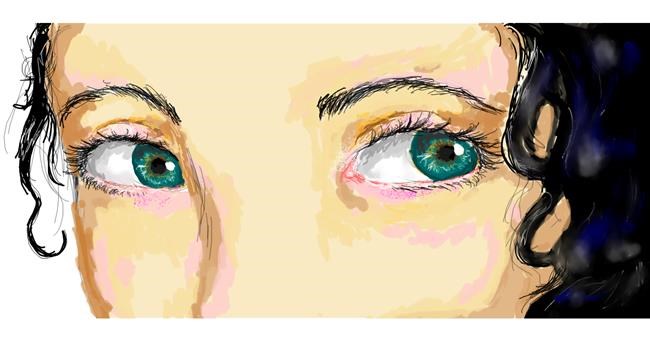 Augen-Zeichnung von Una persona