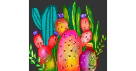 Drawing of Cactus by Dollie 🦅🐬