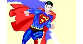 Drawing of Superman by GJP