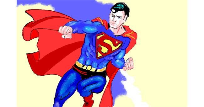 Drawing of Superman by GJP