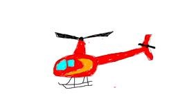Drawing of Helicopter by Zerox