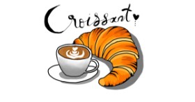 Drawing of Croissant by Holy Kirbo