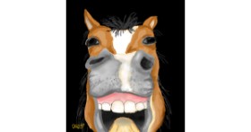 Konj - autor: GreyhoundMama