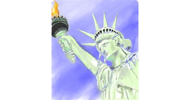 Drawing of Statue of Liberty by Bugoy