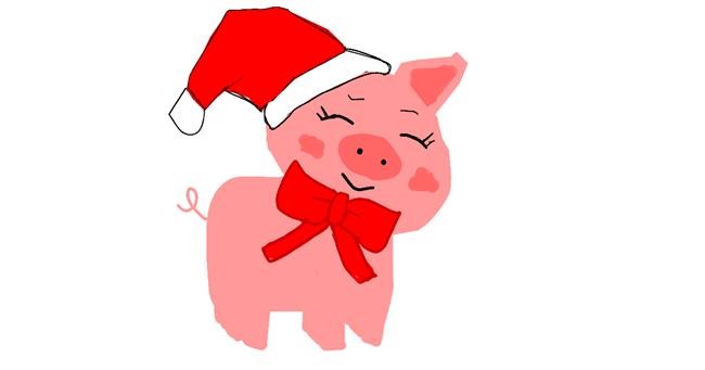 Drawing of Pig by MaRi