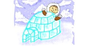 Drawing of Igloo by Cherri