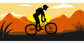 Drawing of Bicycle by Visay